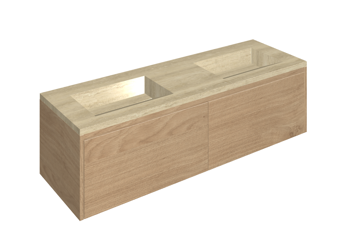 Fly Air Washbasin Duo 150 Wood