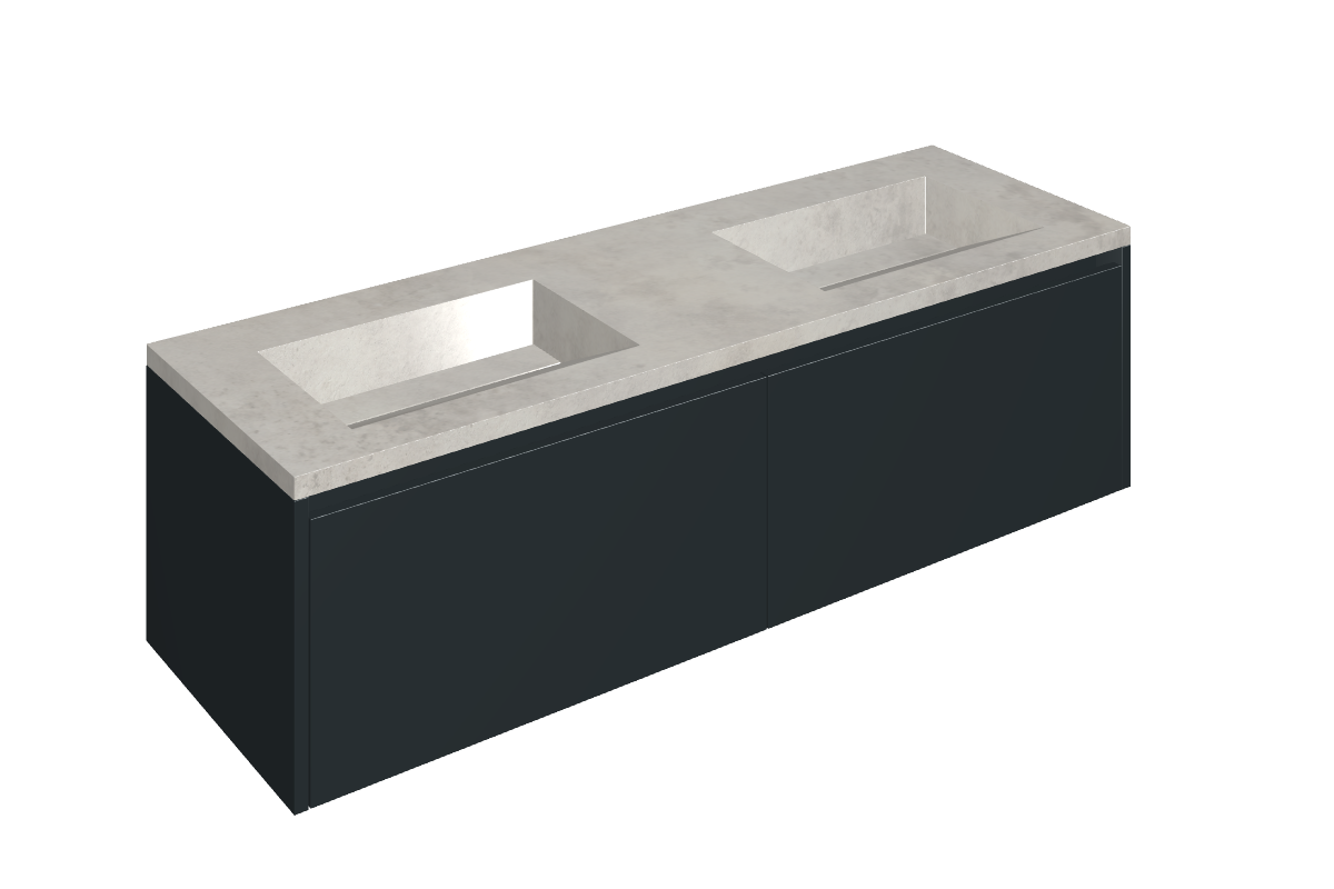 Fly Air Washbasin Duo 150 Black